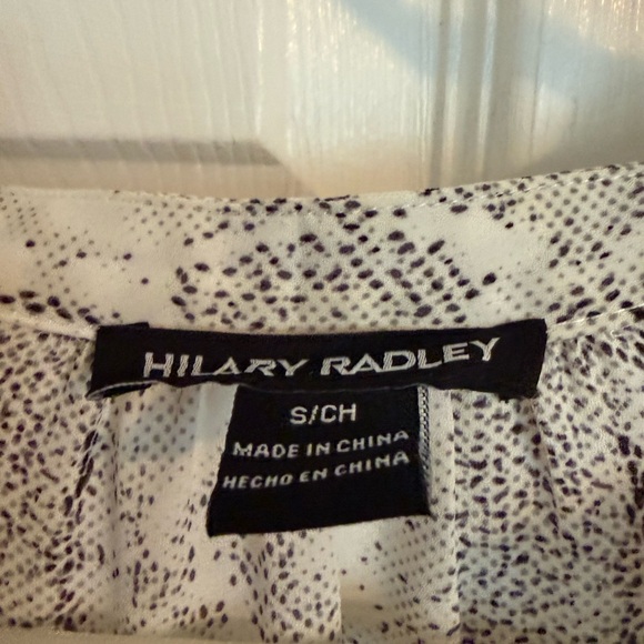 Hilary Radley Snakeskin Print Chiffon Dress Size Small Long Sleeve Midi - Picture 8 of 11